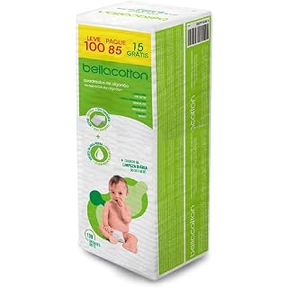 ALGODAO QUADRADO BABY BELLACOTTON 100 UN. (LV100PG85)