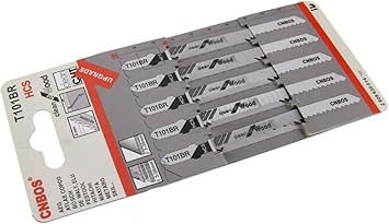 5pcs T101br 100mm Jigsaw Blades Hcs For Wood Laminated Board