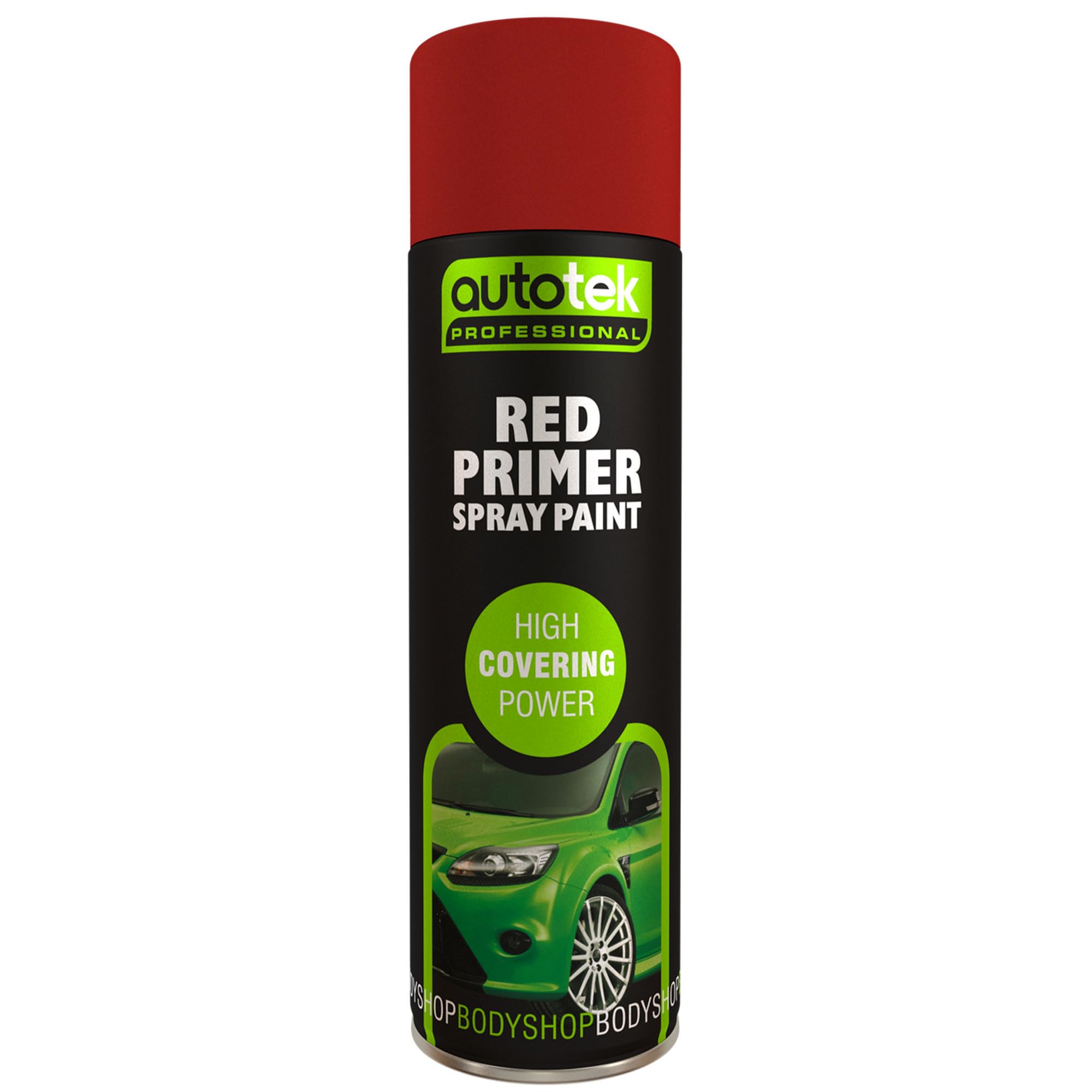 Autotek Professional High Covering Power Spray Paint, Red Primer, 500 ml