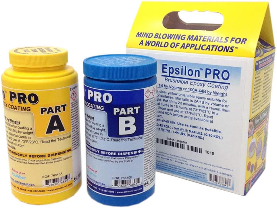 SmoothOn Epsilon PRO SelfThickening Thixotropic Epoxy Coating Trial Size Unit