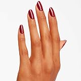 OPI Malaga Wine Nail Lacquer 15ml - Chip Resistant Long-Lasting Wine Red view 4