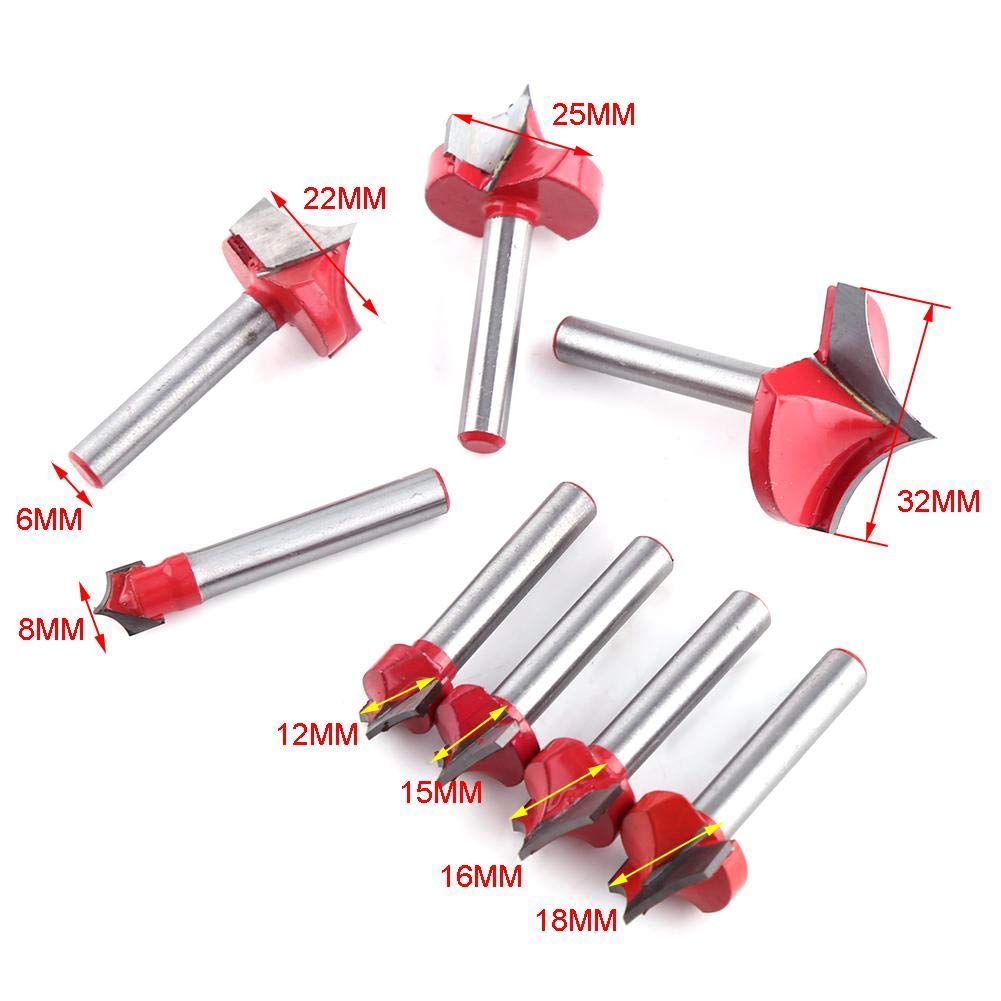 6mm Shank End Mill,3D CNC Engraving V Groove Needle Tip Woodworking Bit Carving Tool (32MM Blade Diameter) - Image 4