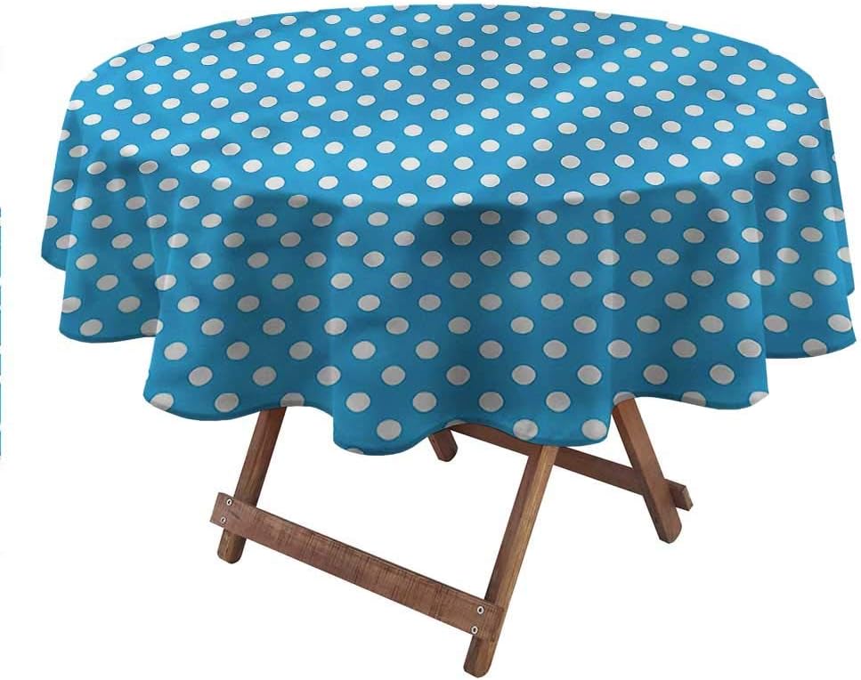 carmaxsHome Round Table Cove Blue Christmas Round