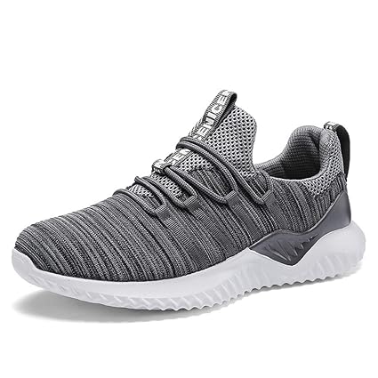 YEARNLY Laufschuhe Herren Damen Turnschuhe Sportschuhe Straßenlaufschuhe Sneaker Atmungsaktiv Rutschfest Trainer für Running 