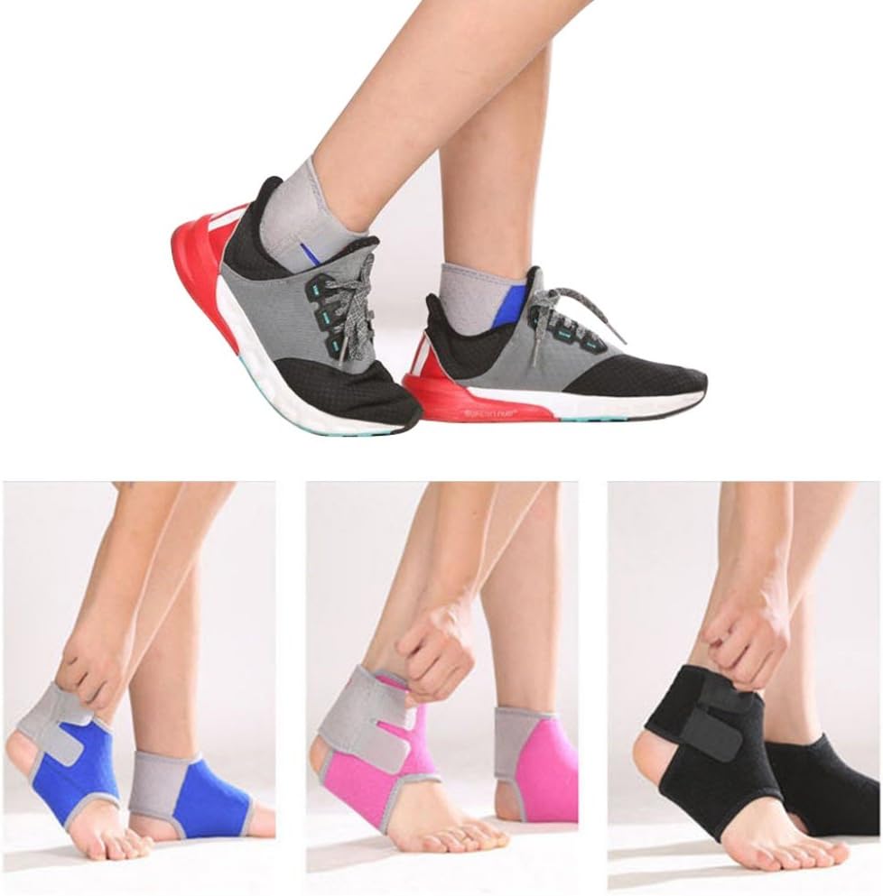 Sport Unisex Child Ankle Brace, Fitness Adjustable Breathable Non Slip Sleeve Double Magic Sticker Compression Ankle Support Wraps for Sport, Ankle Sprain, Injury Recovery: Sports & Outdoors