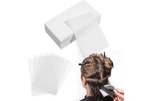 FDCLIXUVOL 100PCS Disposable Salon Perm Papers, Thin End Papers for Hair Perm, High Temperature Resistance Hair Wrapping Paper Hairs Curling Paper Styling Accessories for Homes Cold and Hot Perms (15 X 7.5cm)