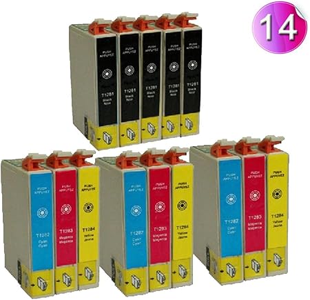 14x Compatible Ink Cartridges For Epson Stylus S 22 Sx Amazon Co Uk Electronics