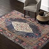 Rivet Distressed Color Medallion Area Rug, 5' 3