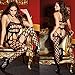 DATEWORK Women Sleeveless Lace Underwear Sleepwear Jumpsuit (Black)