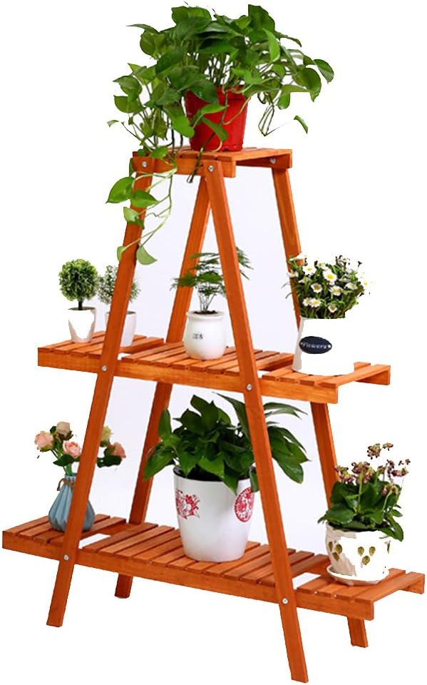 Asnvvbhz Marco de Flores Balcón de Madera Maciza Pequeño Soporte ...