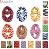 Modadorn Accessories Nautical Lightweight Chevron Infinity Scarf
