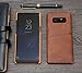 Fashioneey Galaxy Note 8 Leather Card Case, Minimalist Vintage Synthetic Leather Wallet Case, Cover with 2 Card Holder Slots Compatible for Samsung Galaxy Note 8