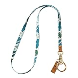 MNGARISTA Neck Lanyard for Keys, Floral Key Lanyard
