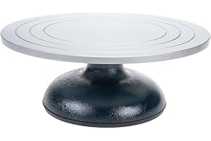 YaeMarine Heavy Duty 12" Diameter Sculpting Wheel All Metal Construction Sculptor Turntable with Ball Bearings