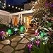 WOHOME Garden Solar Lights Outdoor,Solar Light LED Garden Decor Statues (Dandelion, Lily, Sunflower)-Multi-color Changing LED Solar Stake Lights for Garden,Patio,Backyard