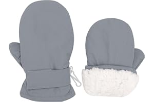 Urban Virgin Infant Baby Toddler Kids Winter Mittnes Lined Fleece Warm Waterproof Ski Snow Gloves For Boys Girls