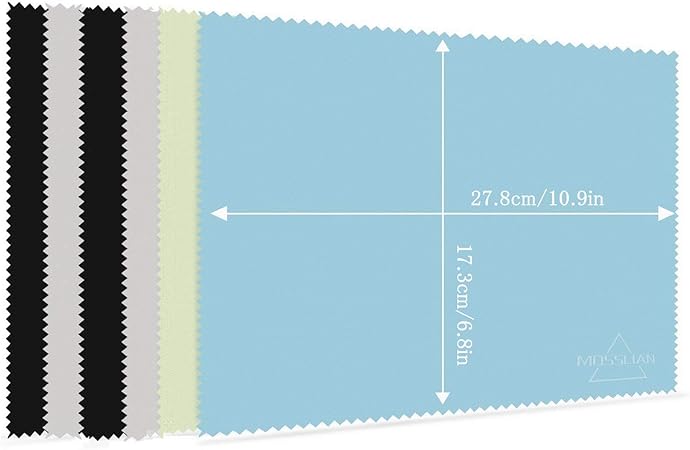 Amazon キーボードカバークロス Mosslian クリーナークロス 液晶画面用マイクロファイバークロス 27 8x17 3cm 6枚セット クリーニングクロス 文房具 オフィス用品