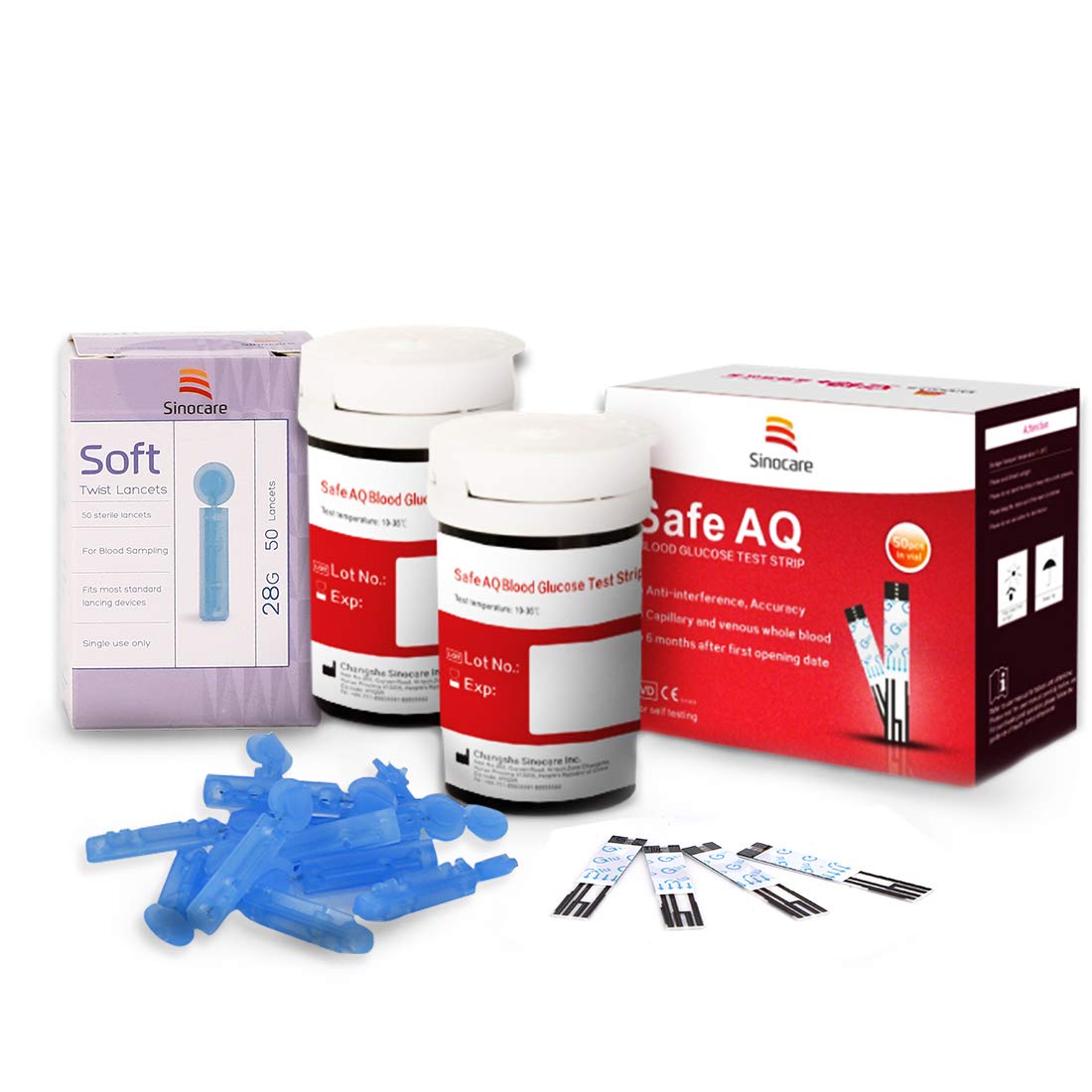 SafeAccu Blood Glucose Meter+50 Test Strips & 50 Lancets BRAND NEW Exp