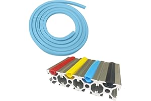 COCOPHIE C 10Meters T Slot Aluminum Profile Flat Seal Slot Cover,Dust Protection Soft Cover Seal Strip for 2020 Series/1010 Series 6mm Slot Aluminum Extrustion Profile