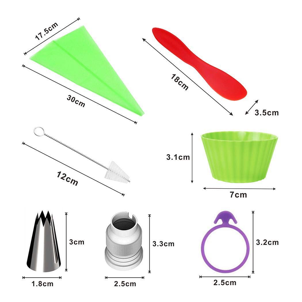 pairris 45Pcs Forniture per Decorazione di Torte Kit da Cucina Dolci Forniture per Pasticceria Stampi con Forme Particolari