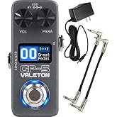 Valeton GP-5 Compact Multi-Effects Processor Pedal - SnapTone Plus IR Loader, 100+ Effects, Bluetooth, USB Audio Interface Built-In Chromatic Tuner Copy with Tonebird 9V Power Supply Patch Bundle