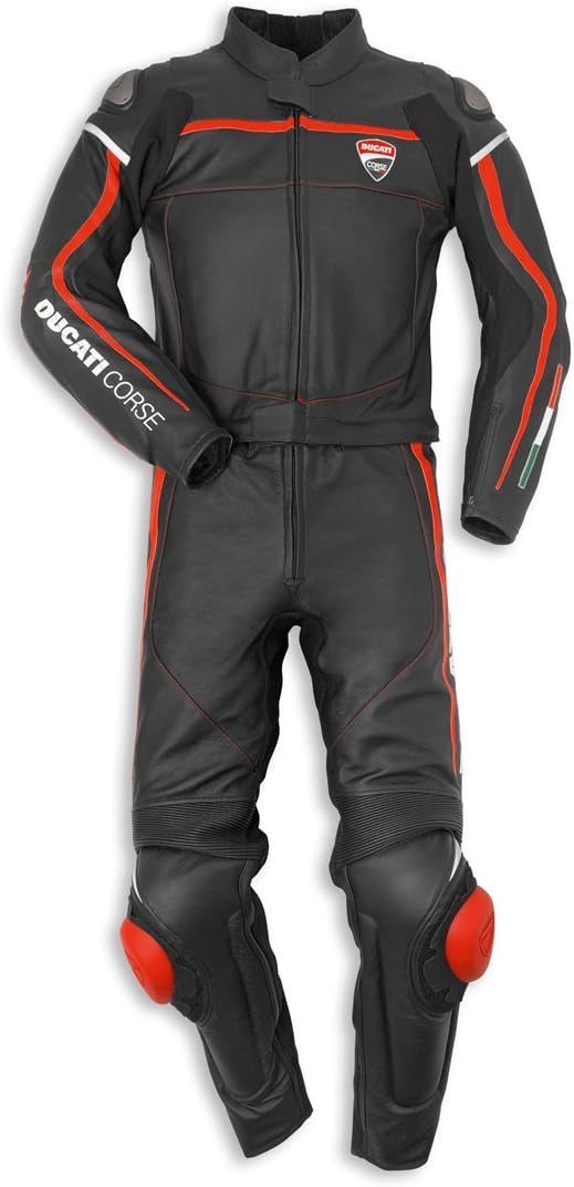Ducati Corse 2 Piece Leather Suit (54) Amazon.co.uk Car & Motorbike