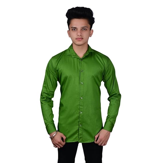 dark green slim fit shirt