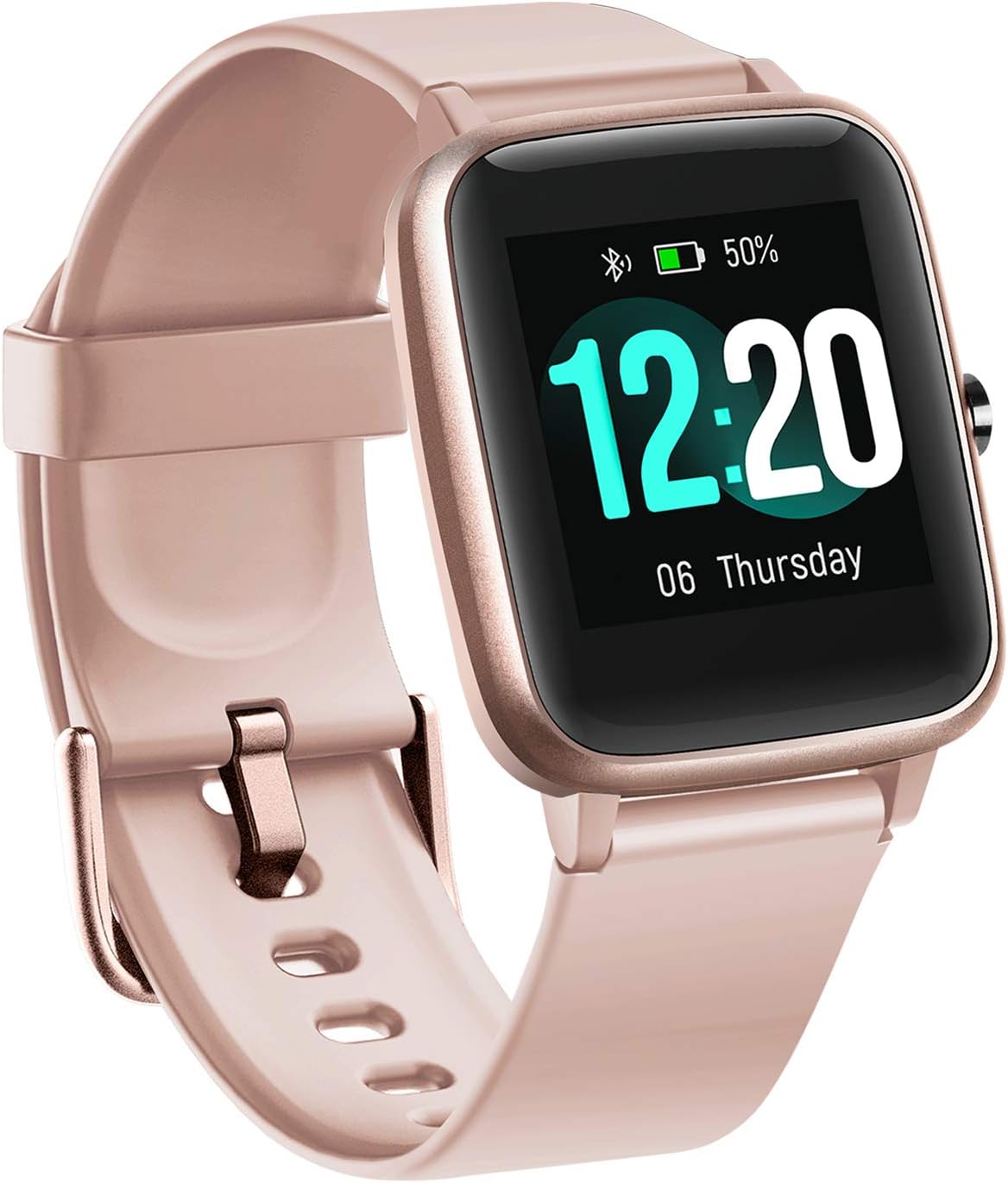 BUDAOLIU Updated Version Smart Watch for Android and iOS Phone,Fitness Tracker with Heart Rate Monitor Pedometer Sleep Tracker,Waterproof Smartwatch Compatible with iPhone Samsung (Pink)