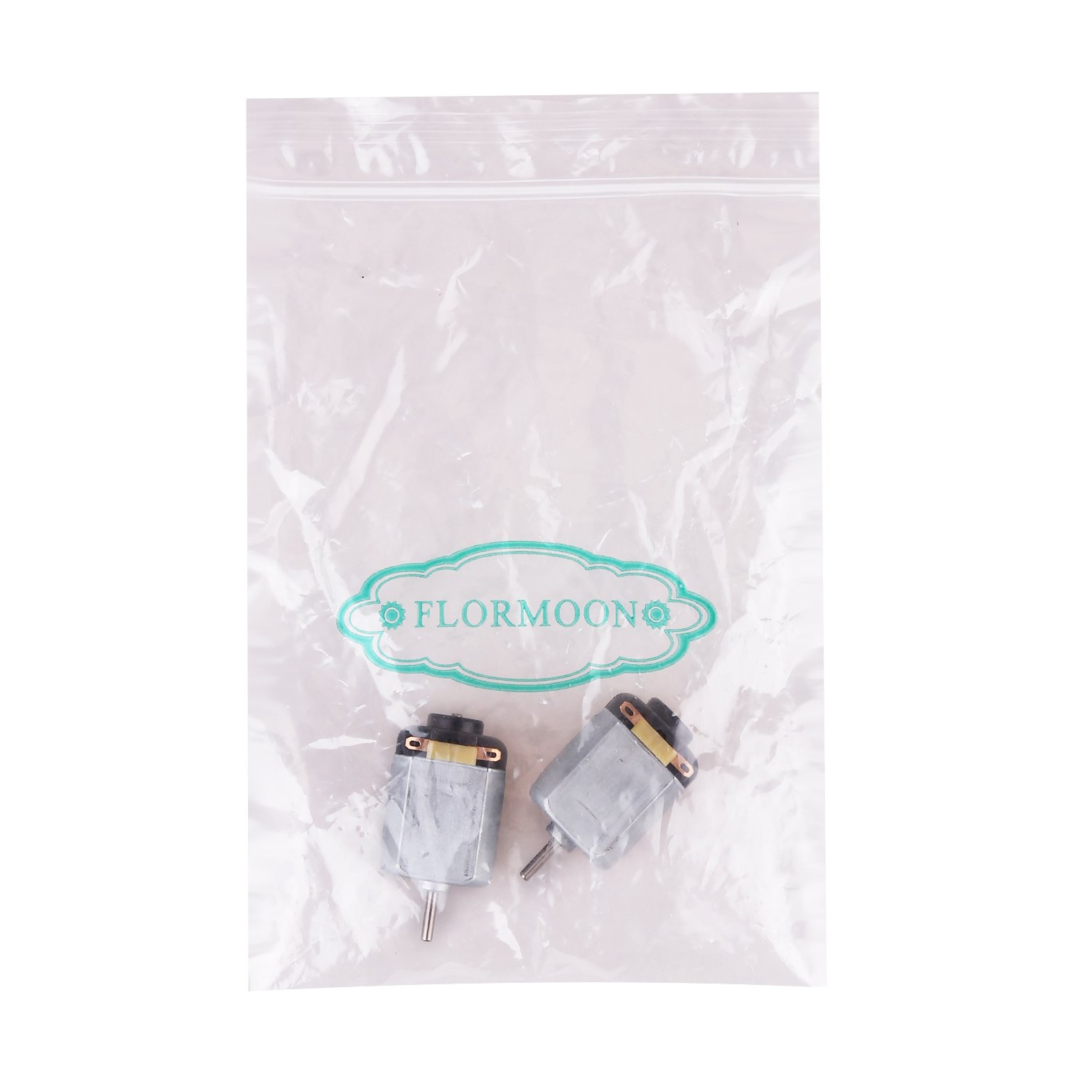 Flormoon DC Motor Mini Electric Motor 0.5-3V 15000RPM High Torque Magnetic Motor for DIY Toys 5 Pack(Silver+Black)