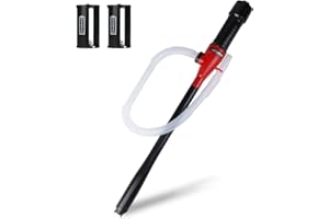AETLEEMO Power Battery Transfer Pump, Portable Electric Pump, 2.2 GPM, Siphon Liquid Hand Pump Battery Operated for Gasoline Diesel Fuel Oil & Water