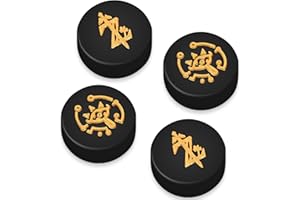 oqpa 4Pcs for Nintendo Switch Thumb Grips Cute Cool Anime Design Kawaii 3D Silicone Joystick Caps Joycon Controller Button Covers for Nintendo Switch/OLED/Switch Lite for Boys Girls Kids Teens Saierda