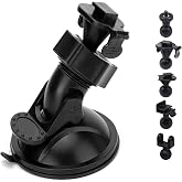 Sportway S10 Dash Cam Suction Cup Mount Holder, 360&deg; Secure Adjustable View | 6pcs Joints for Rove APEMAN CHORTAU Roav Nexar iiwey YI Z-Edge Old Shark KDLINKS Falcon Zero... 90% Car Dash Cameras