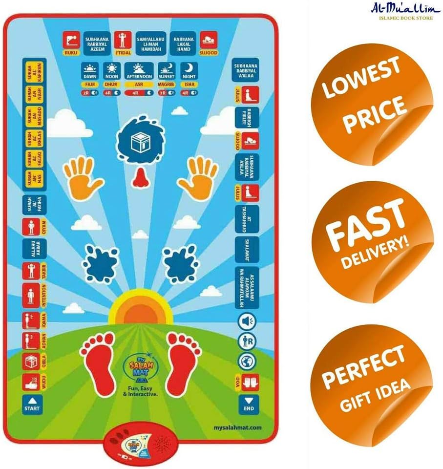 Interactive Prayer Mat Muslim My Salah Mat Islamic My Dua Quran Kids Pillow