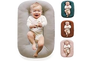 Baby Lounger Pillow for 0-24 Months (Beige)