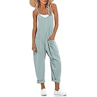 UNIANKIYA One Piece Jumpsuits for Women Casual Overalls Summer Rompers Trendy Jumpers Beach Vacation Outfits Travel Clothes