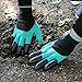 Awefrank Garden Gloves with Fingertips Claws Quick– Great for Digging Weeding Seeding poking -Safe for Rose Pruning –Best Gardening Tool -Best Gift for Gardeners (Double Claw)