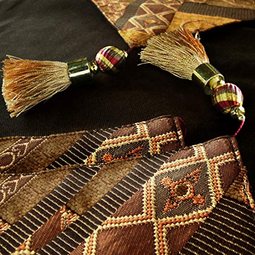 Artbisons Table Runner 60x13 Cotton Linen Kitchen Dining Table Topper Luxury Gold Illusion