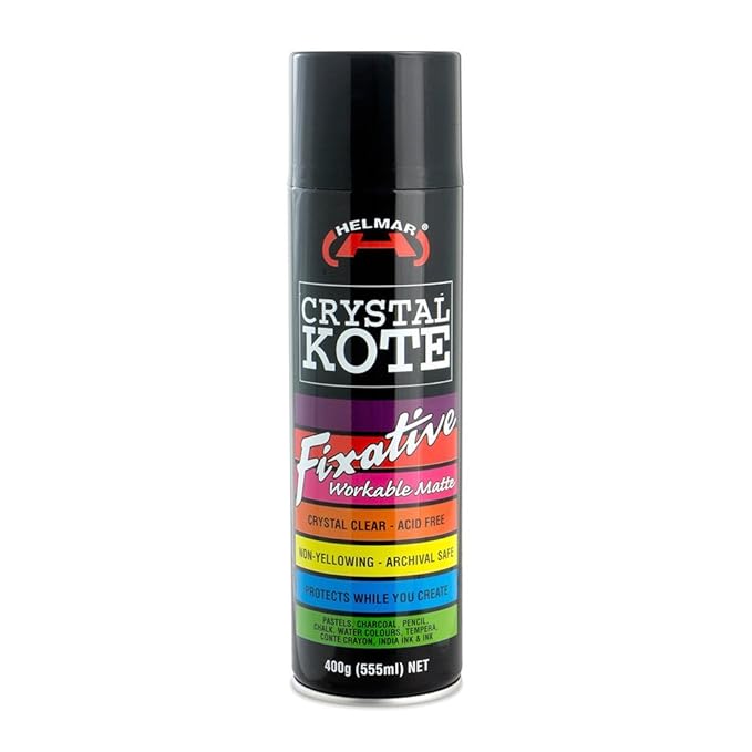 Helmar Crystal Kote Fixative Spray (400g), 24x6.5x6.5 cm Amazon.co.uk