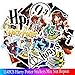 Stickers 100 pcs Harry Potter Car Laptop Luggage Vintage Skateboard Wall Decor Gift for Kids (D120-3)