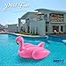 Breco Huge Inflatable Pink Flamingo Pool Float - Large 6+ Foot Floatie for Kids and Adults with Riding Handles - Extra Thick Heavy Puncture Resistant Duty Vinyl