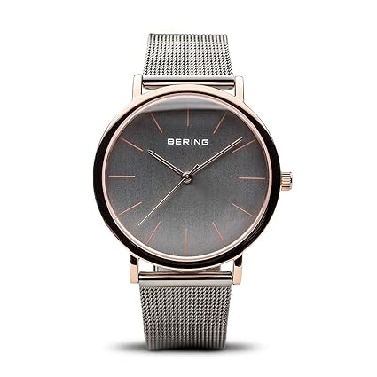 BERING Unisex-Armbanduhr Analog Quarz Edelstahl 13436-369
