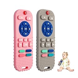 Hooku 2 Pack Silicone Teething Toys for Babies 0-6