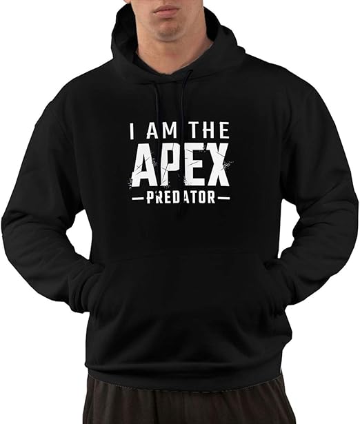 Amazon.com: Honshang Full-Zip Classic Hooded Sweater Apex Legends I Am The Apex Predator Hoodie 