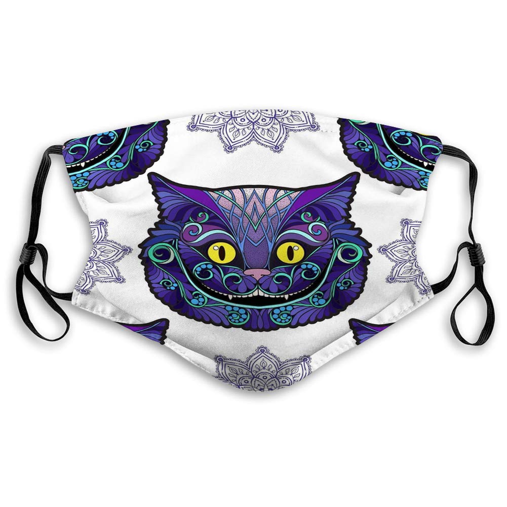 Reusable Face Mask Mouth Masks Cheshire cat Head Fairy Tale Alice