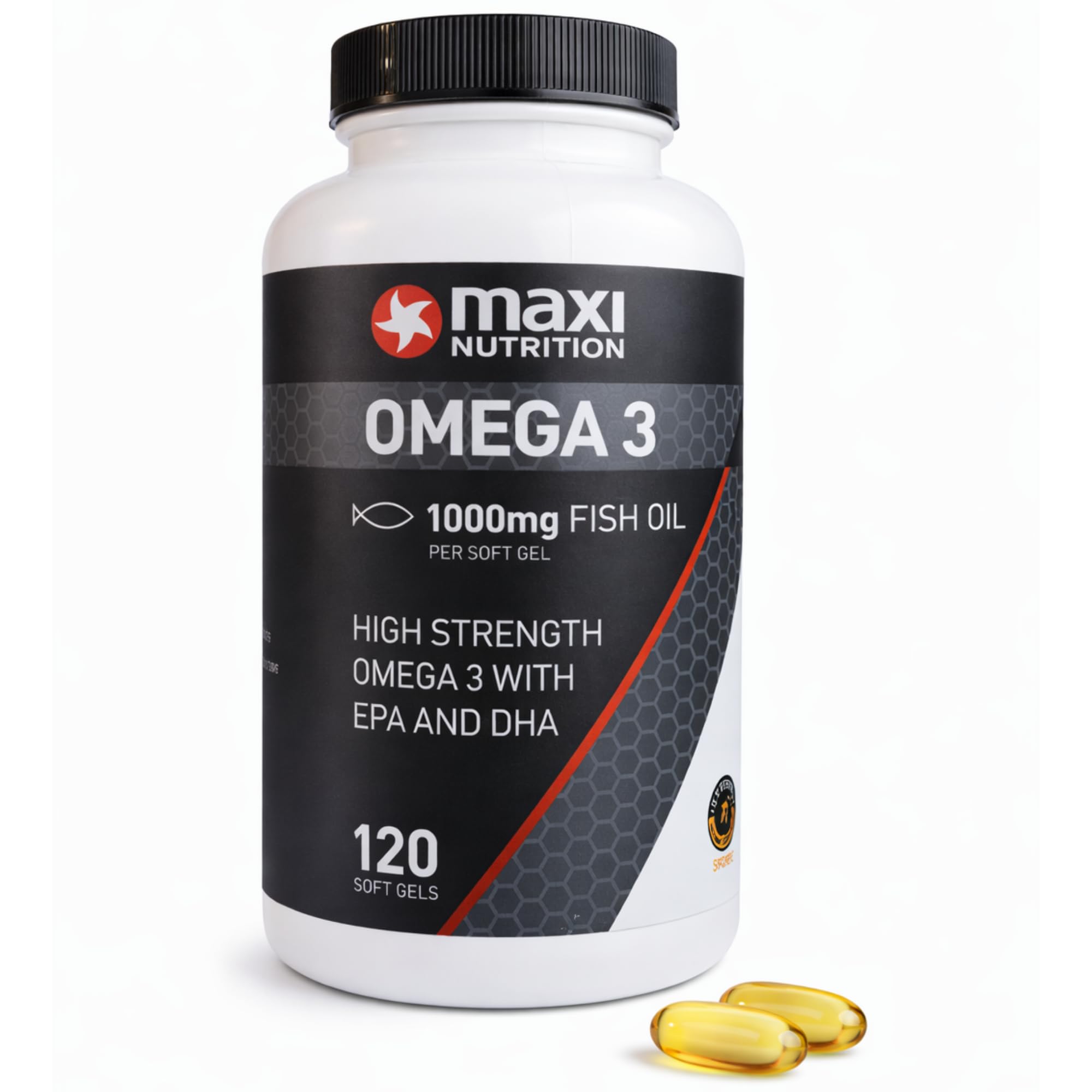 Maxi Nutrition OMEGA-3 Fish OIL EPA & DHA SOFT GELS - 120 SOFT GELS