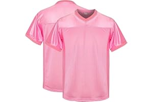 KUAIPAO Youth Blank Football Jersey, Kid's Hip Hop Jersey Sports T-Shirt for Party