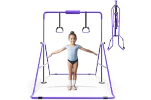 Seven Leap Expandable Bar for Junior Gymnasts - Adjustable and Folding Design，Expandable Horizontal Bars Durable and Sturdy Bars