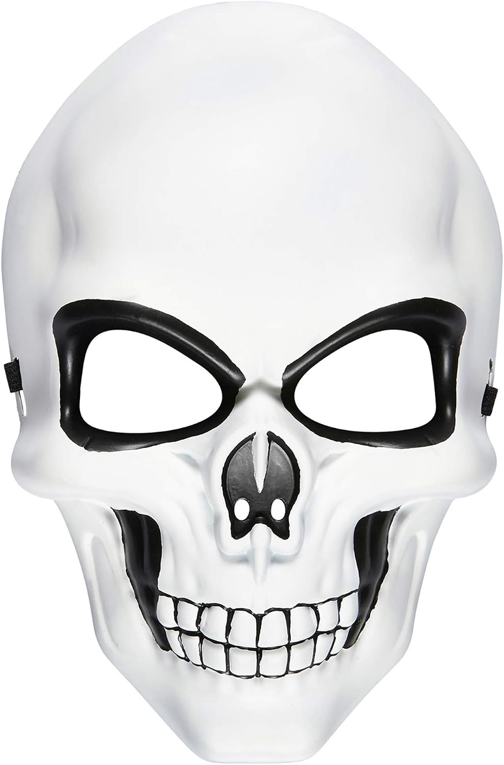 Widmann Skull Half Fcae Mask Skeleton Ghost Halloween Fancy Dress Accessory, White, ?40 x 16.5 x 7.3 cm