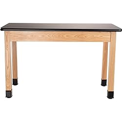 National Public Seating NPS 24x60 Modern Solid Ash