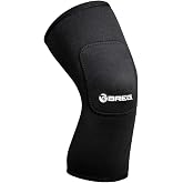 Breg Soft Knee Support with Padded Patella - Compression Stabilizer Brace | Patellofemoral tracking stabilizer for joint pain relief, breathable lightweight kneecap cushioning for men &amp; women (M)